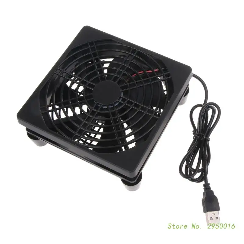 120mm 5V USB Powered PC Router Fans High Airflow Cooling Fan for Router Modem Receiver DVR TV Box Computer Accessories