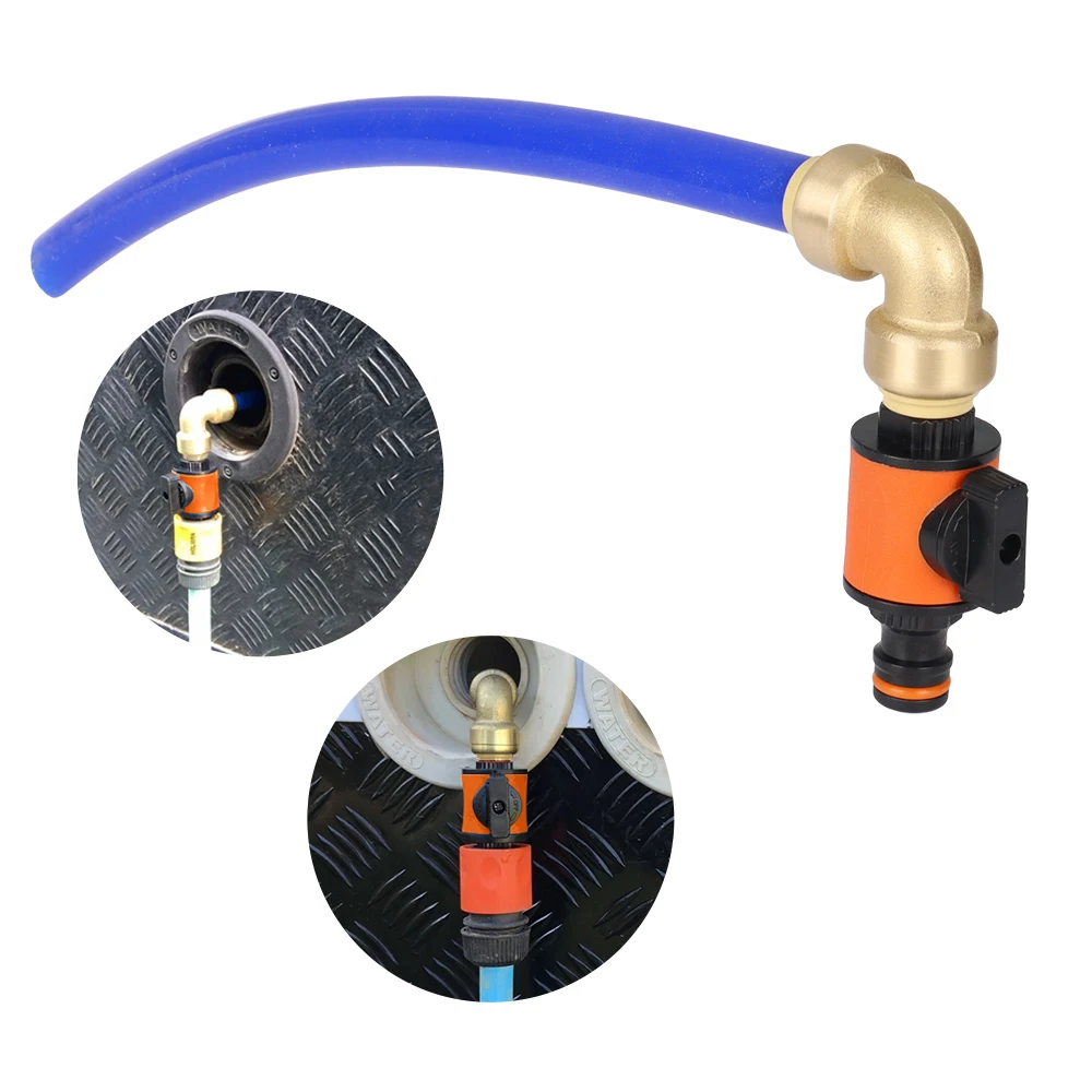 

Caravan RV Water Tank Quick Filler With ON/OFF Flow Control Motorhome