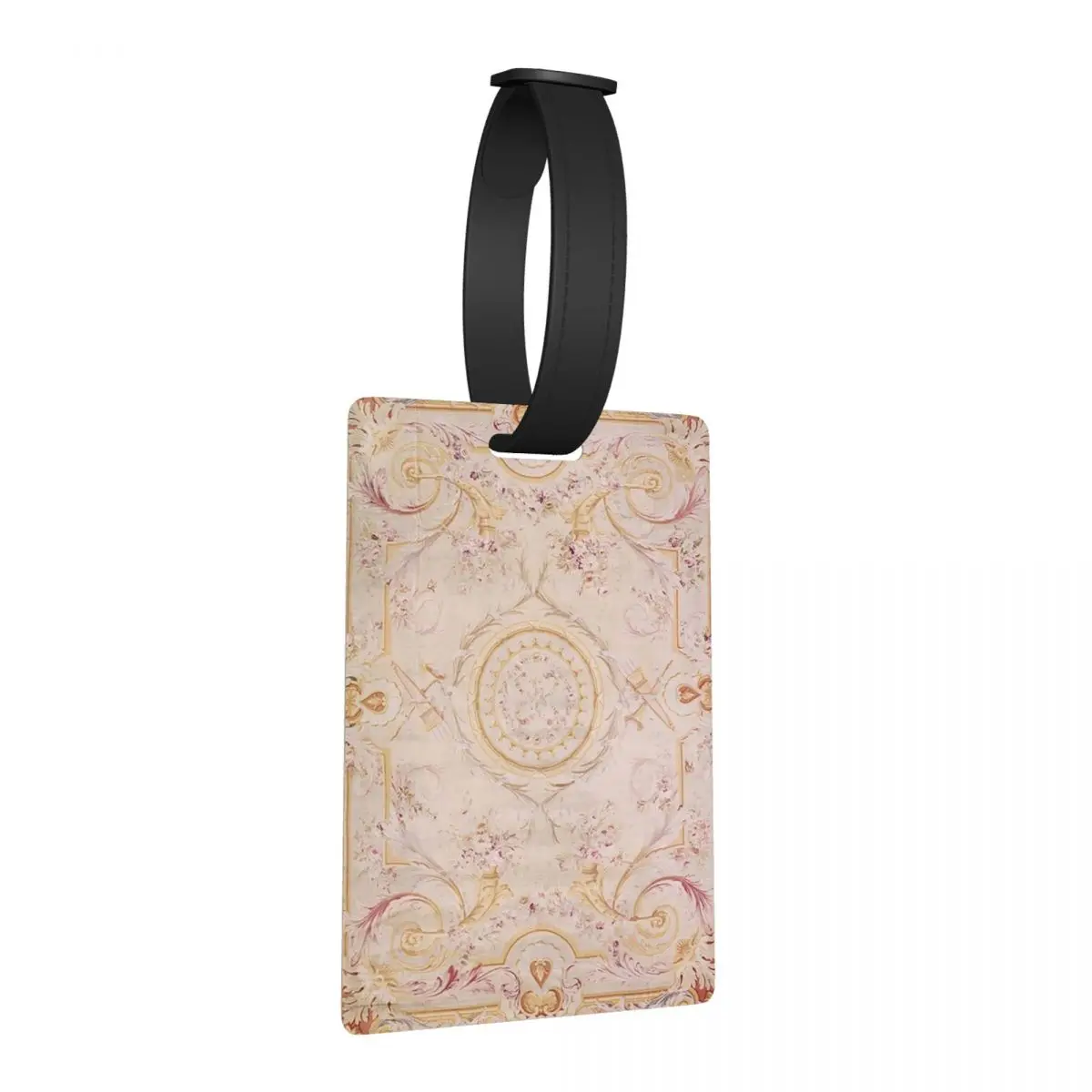 

Антикварный французский ковер Aubusson с принтом, багажные бирки, аксессуары для чемодана, дорожный милый багажный биток, держатель этикетки, идентификационное имя, адрес