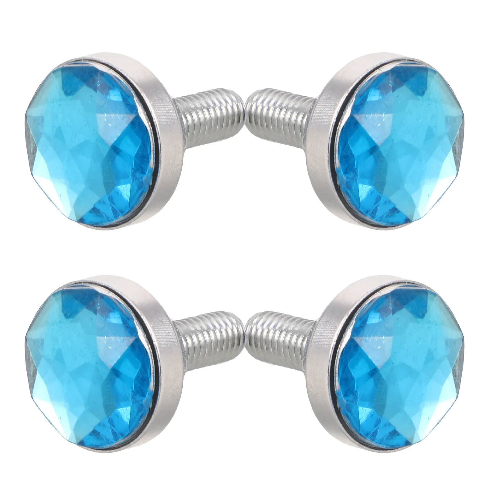 4Pcs Motorcycle License Plate Fasteners M6 Alloy Plastic Bolts Set Secure Number Plate Screws for Motorcycle Mounting