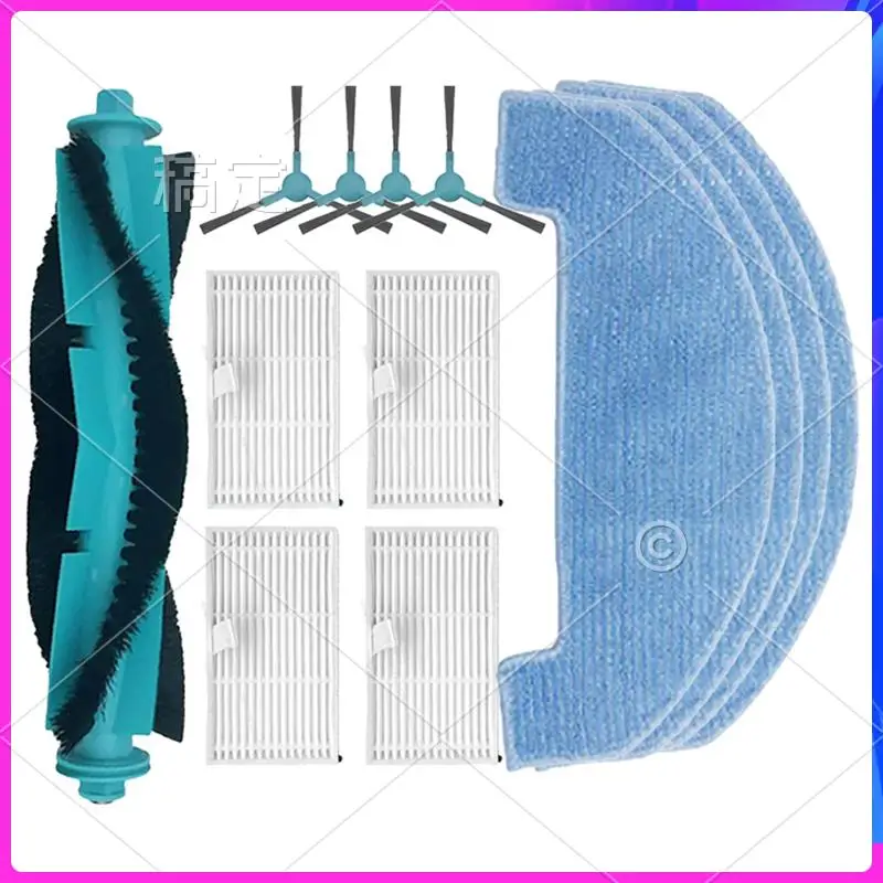 AU-For Ultenic D10 Robot Vacuum Replacement Main Side Brush HEPA Filter Mop Pads Spare Parts Accessories