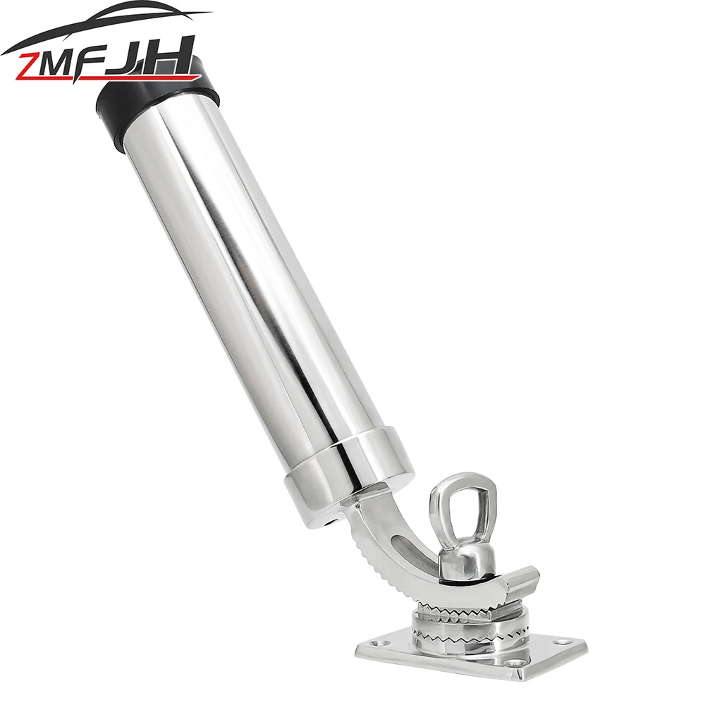 

Marine 360 Degree Rod Holder Deck Mount 304 Stainless Steel Adjustable Fishing Rod Holder For Marine Boat Yacht Accessories