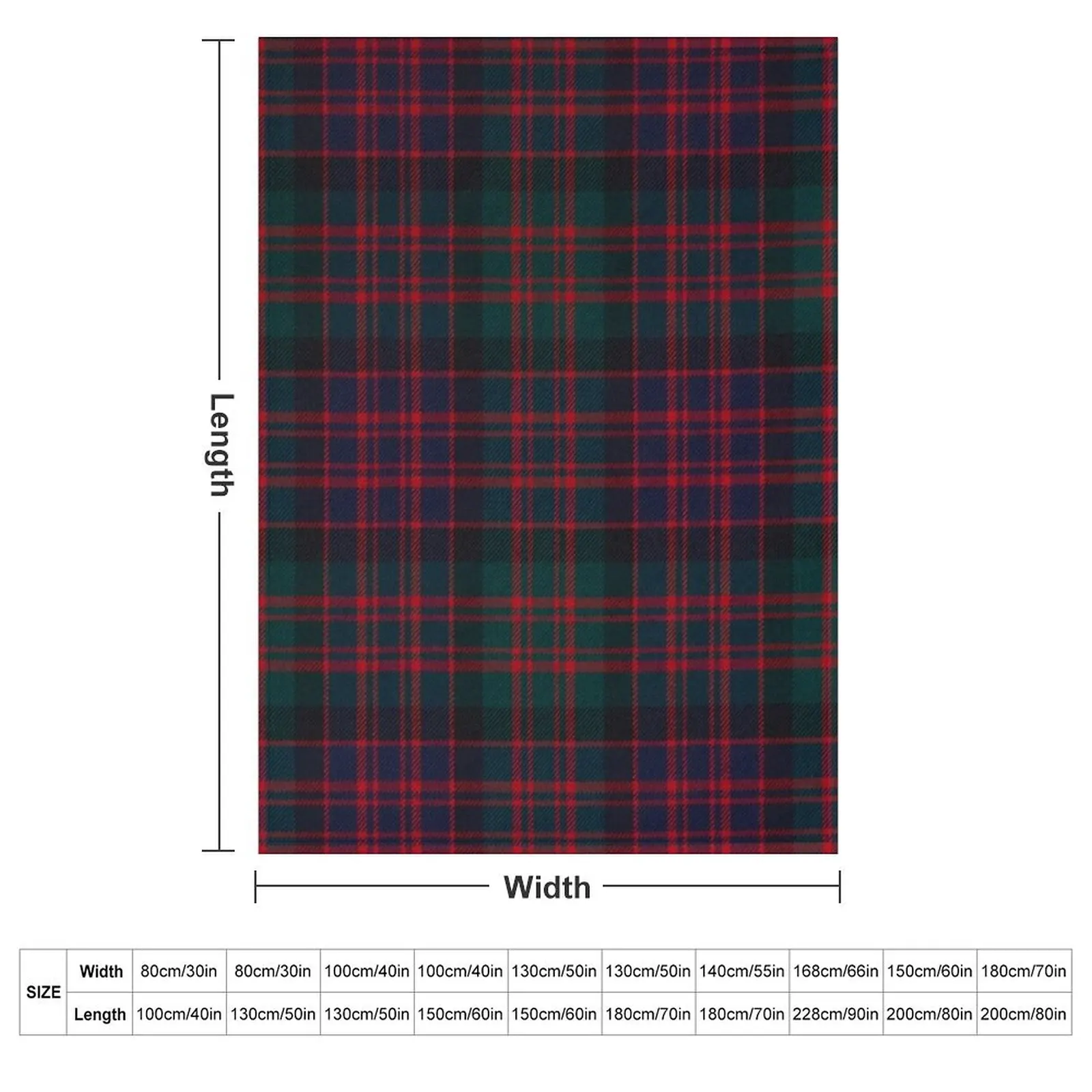 MacDonald Scottish Tartan Throw Blanket anime Single Decorative Sofa Blankets For Bed Blankets For Sofas Plush Blankets