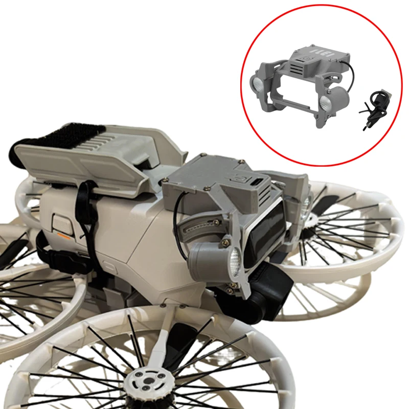 

Night Flight Searchlight Angle-adjustable LED Spotlight Forward-Facing Fill Light Modified Accessories for DJI Flip RC Drone