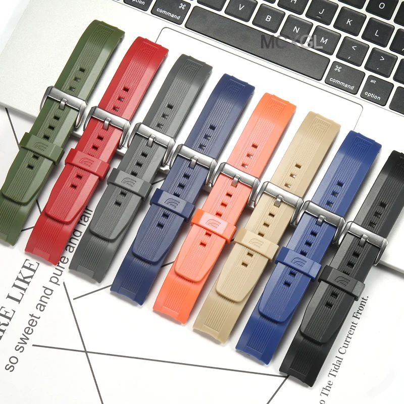 

Resin Watch Accessories Suitable for Casio EQS-500 EQW-M600C ERA-200B ERA-300 Men's Replacemnet Strap Rubber Sprot Band