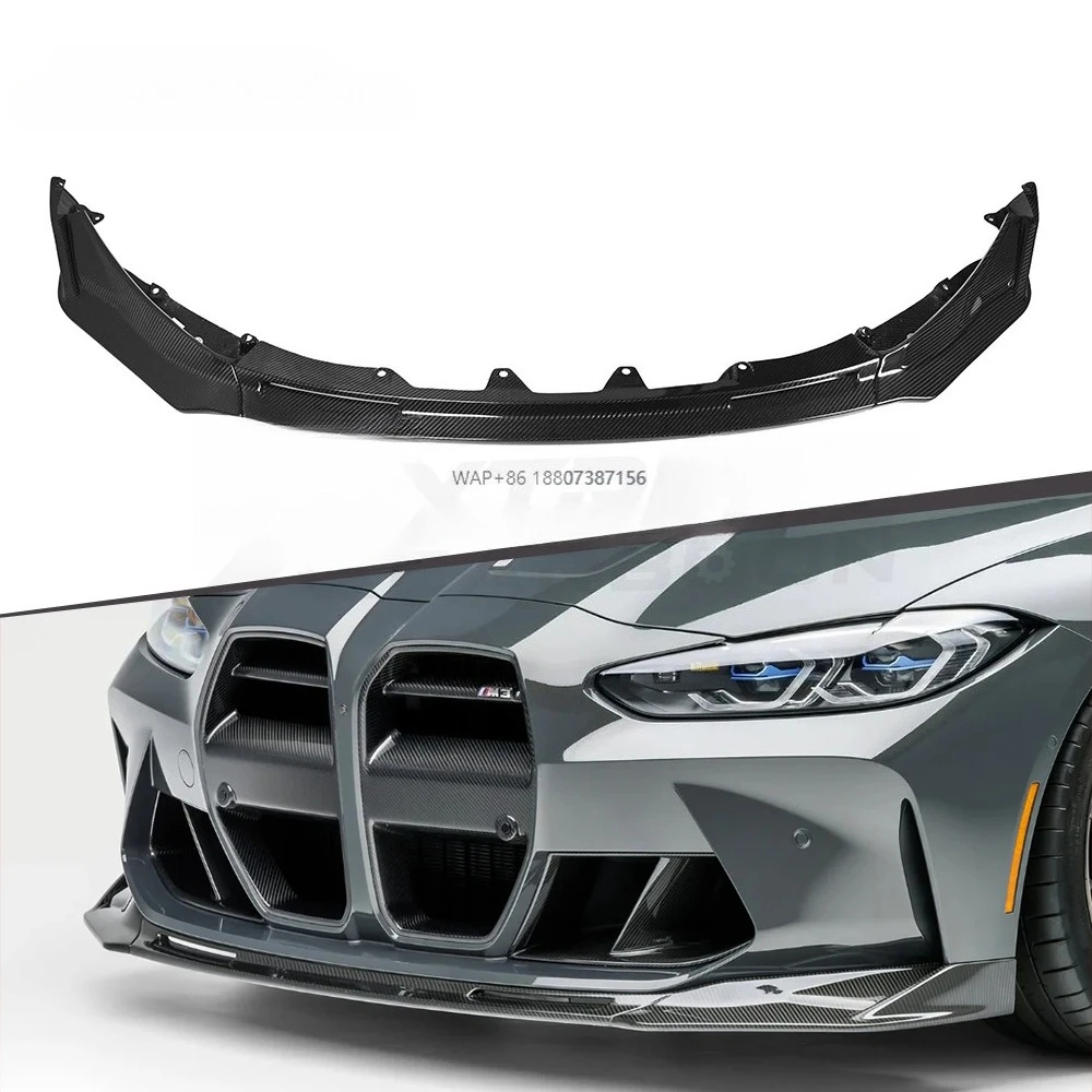 

Dry Carbon Fiber V Style Front Lip for G80 G81 M3 G82 G83 M4 Body Kits Front Bumper Lip Splitter Spoiler Chin Diffuser