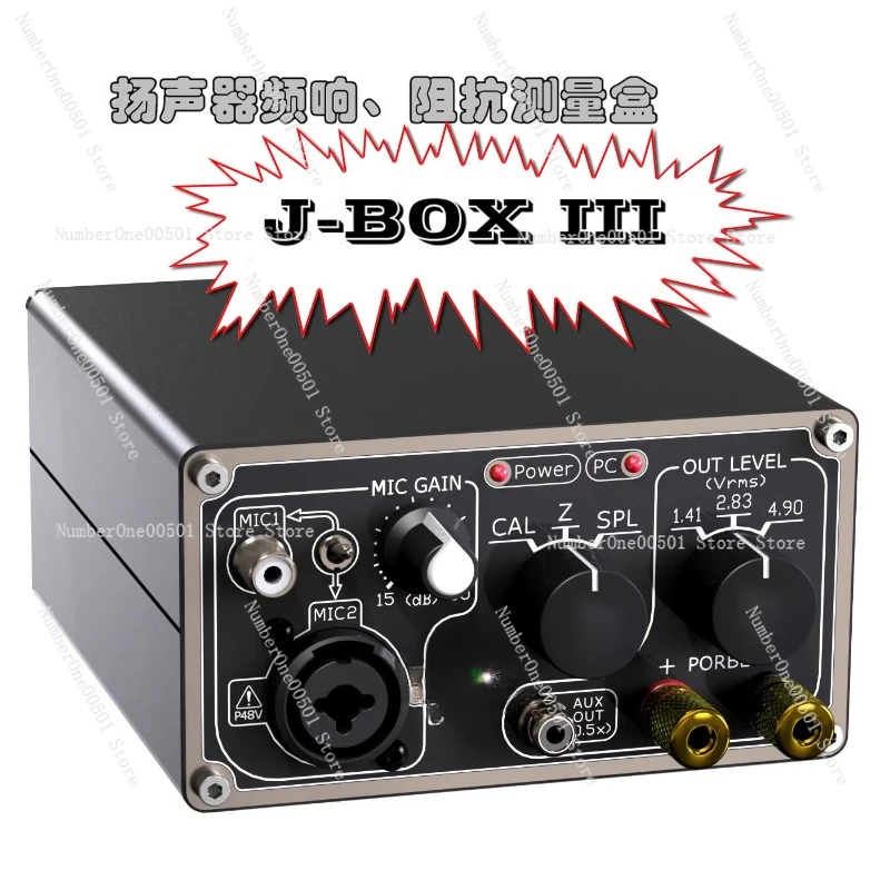 J-BOX III Audio Test, Speaker Speaker Frequency Response Impedance Measurement Kit, Support justMLS REW