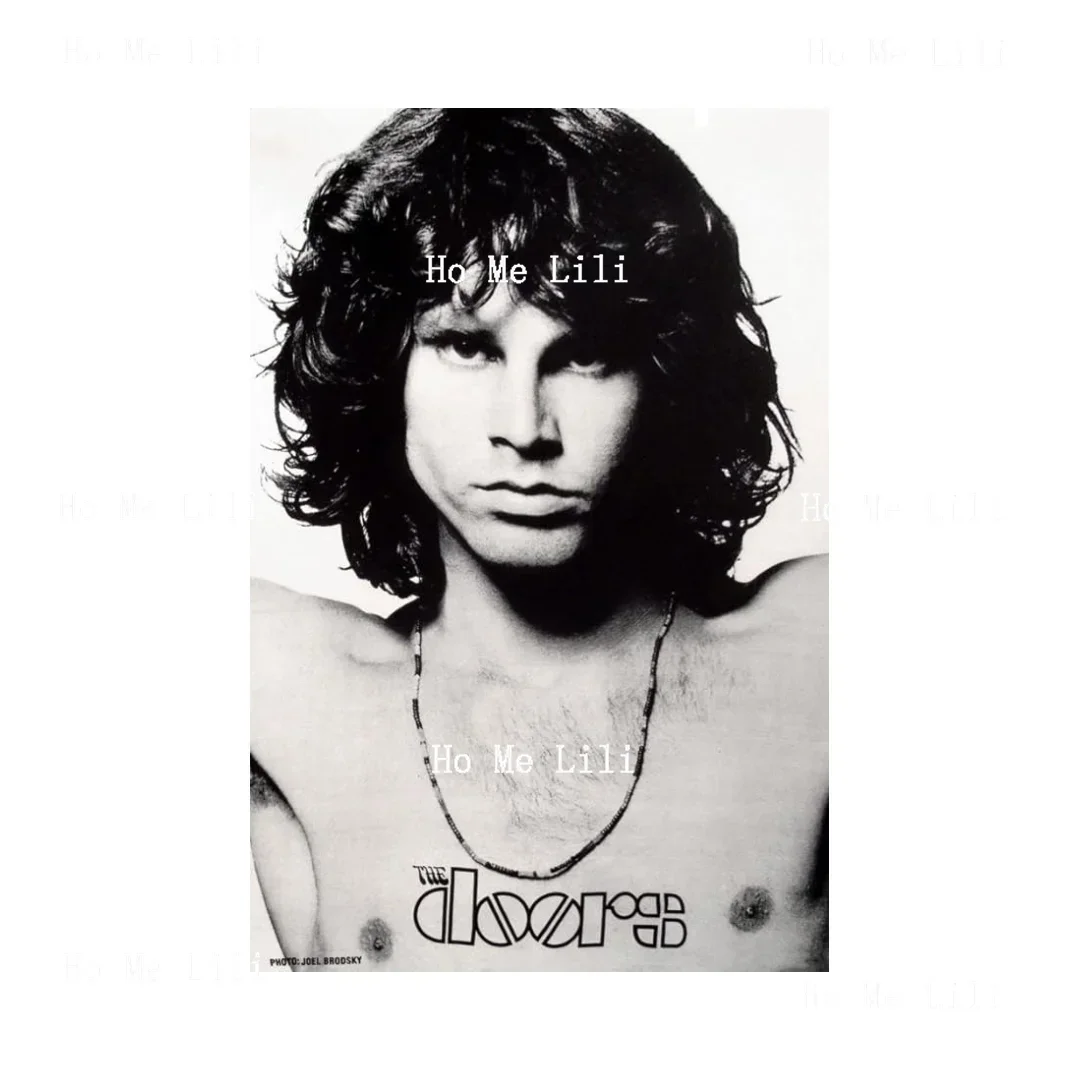 Jim Morrison Open Arms Wall Poster Aesthetic Art Wall Hanging Home Decoration For Room Vintage Metal Tin Sign