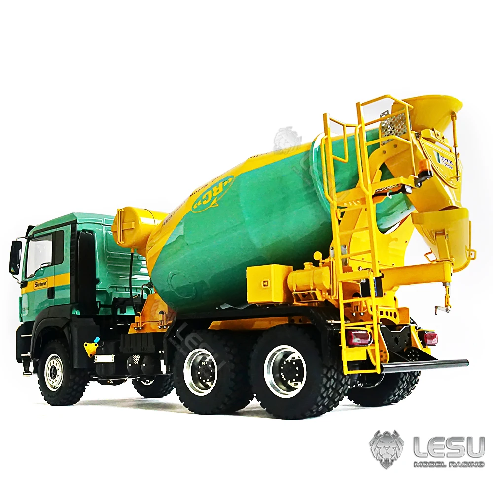 LESU 1/14 RC Mixer Truck 6X6 for Painted Man Remote Control Agitating Lorry Painted Assembled Toys for Boy Th21650-Smt3