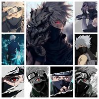Naruto Kakashi Kakashi DIY Japanese Anime Diamond Painting Kit Cartoon Cross Stitch Embroidery Mosaic Home Decoration Kids Gift