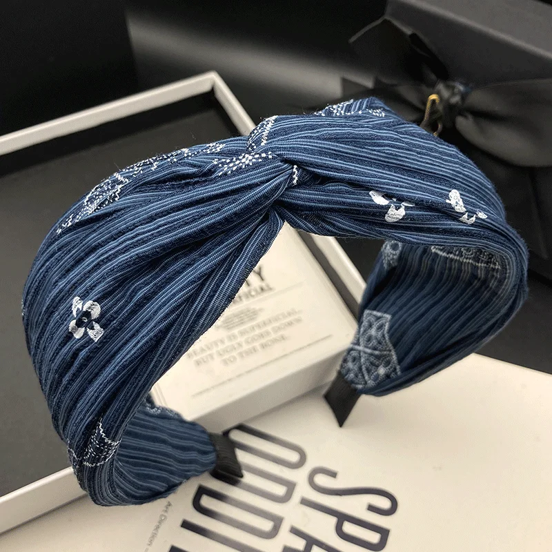 

Advanced fabric printed hair clip for women's headwear, daily hair compression, wide edge hair compression, face wash headband