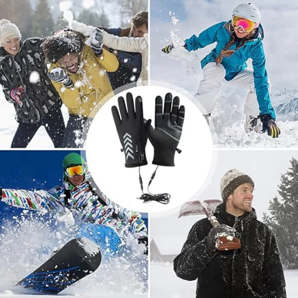 Guanti riscaldanti AED4, guanti da moto riscaldanti antiscivolo, guanti da lavoro riscaldanti antivento, guanti riscaldanti impermeabili