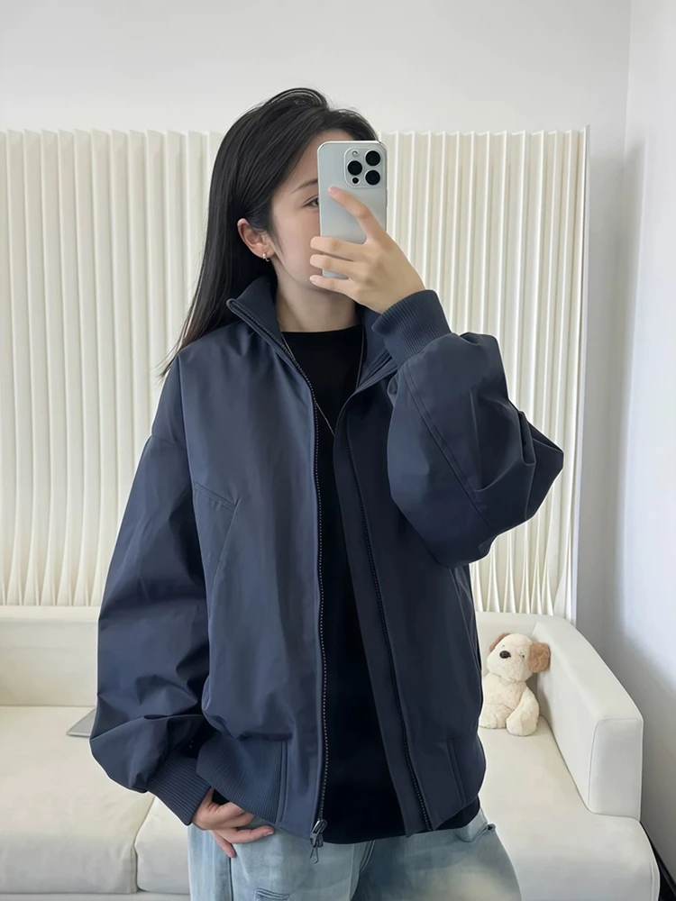 

American Sle Bomber Pilot Jaet Men's ort Cleanfit Stand Collar Baseball orm Workwear Outerwear Autumn Faion