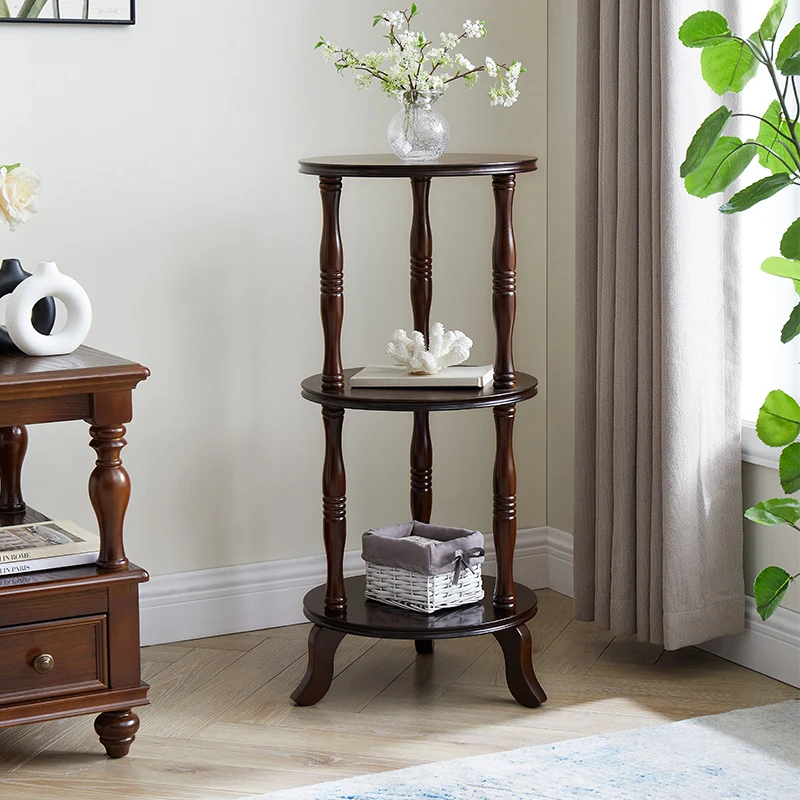 Mid-Century American Vintage Plant Stand Floor Rack Entryway Telephone Shelf Balcony Pothos Planter Stand for Hallways
