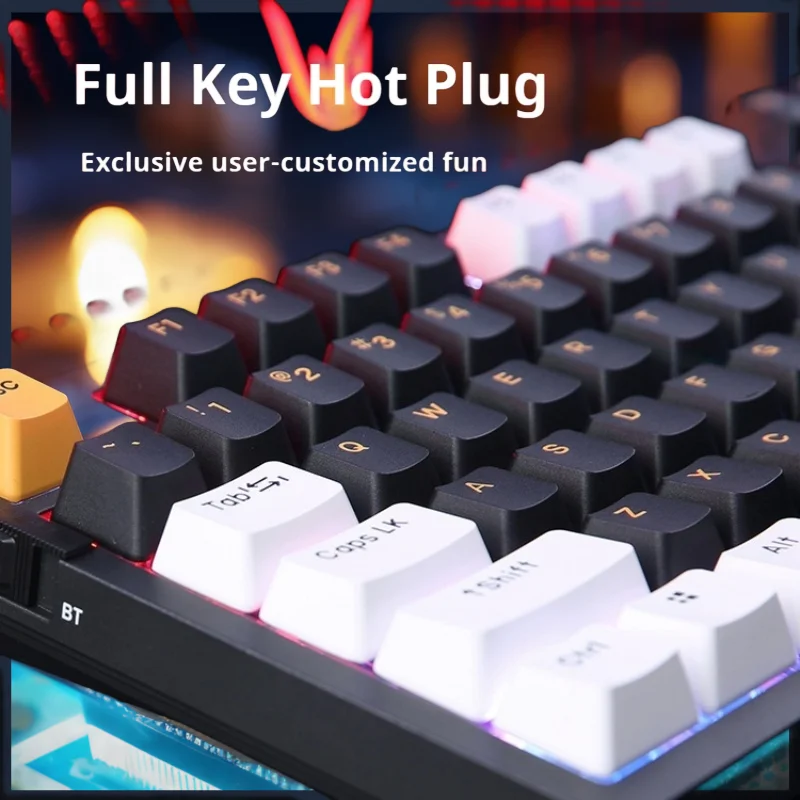 Imagem -02 - Teclado sem Fio Dareu Tri-mode Wired Bluetooth Hot Plug Personalizado pc Gaming E-sports Acessório A87