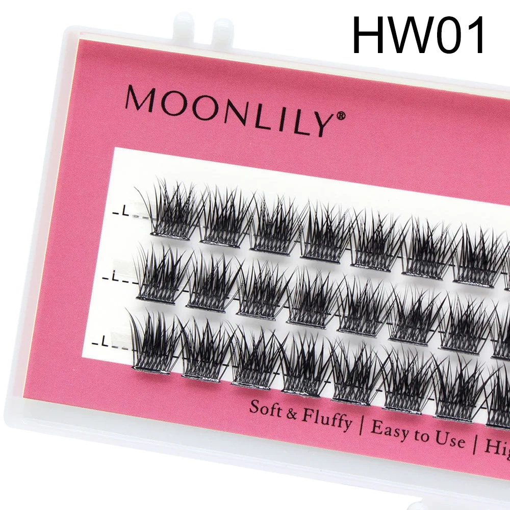 Großhandel 3d flauschige einzelne Cluster falsche Wimpern vorgefertigte DIY Wimpern Bündel weiches Band Wimpern Bündel Wimpern Make-up-Tool – Detail 7