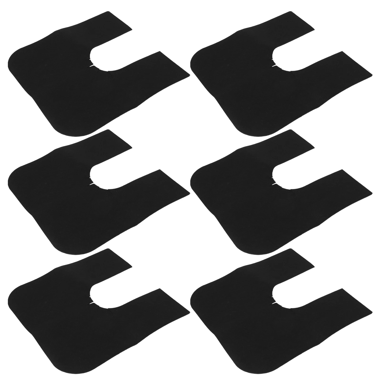 

6Pcs U Shaped Toilet Training Mat Washable Reusable Soft Bathroom Floor Protector Urine Pad Bathroom Mats Training Mat