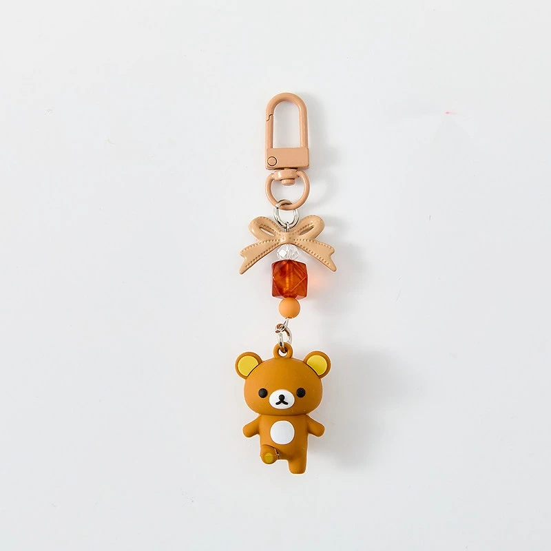 Cute Rilakkuma Ip Pair Lock Buckle Cute Cartoon Creative Keychain Bag Charm Trendy Fashion Bag Keychain Decorative Accessory - view 5