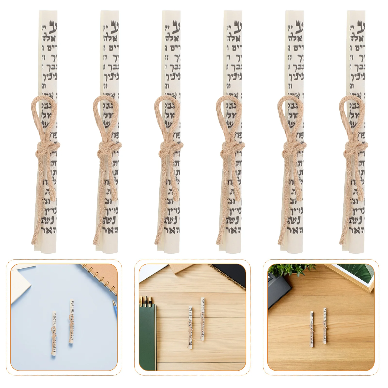 

20Pcs Hebrew Kosher Mezuzah Scroll Printed Door Blessing Paper Scroll Jewish Mitzvah Home Decoration Spiritual Protection