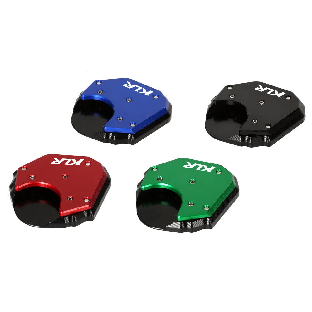 

Motorcycle Kickstand Side Extender Stand Extender For Kawasaki KLR650 2008-2023 CNC Side Stand Kickstand Enlarge Enlarge Pad