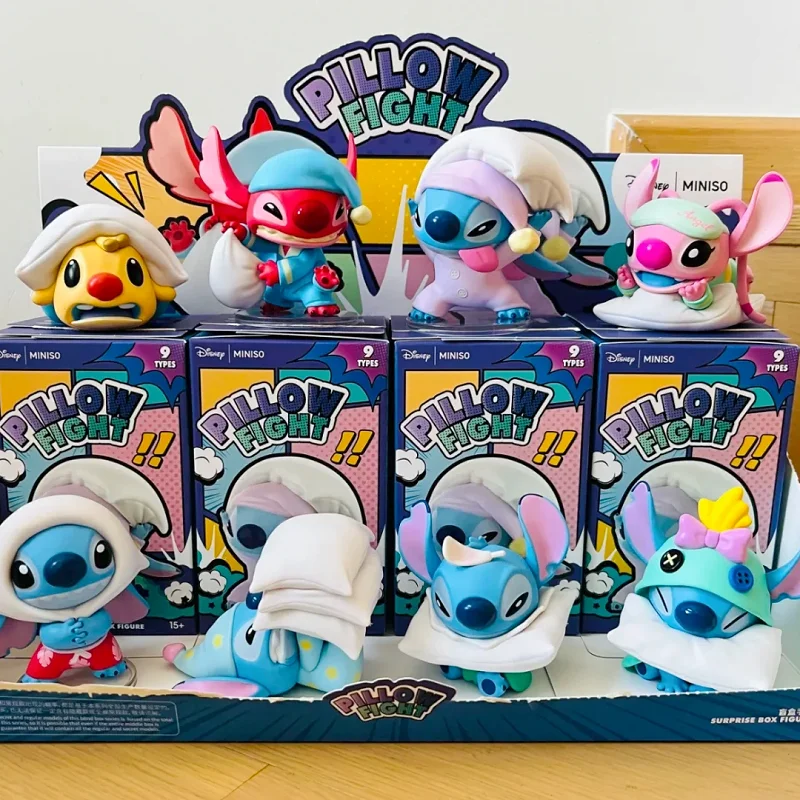 

Оригинальная фигурка Miniso Blind Box Stitch Gen Z Street Series, виниловая кукла Kawaii Stitch, загадочная коробка, подвеска-сюрприз, подарок на день рождения