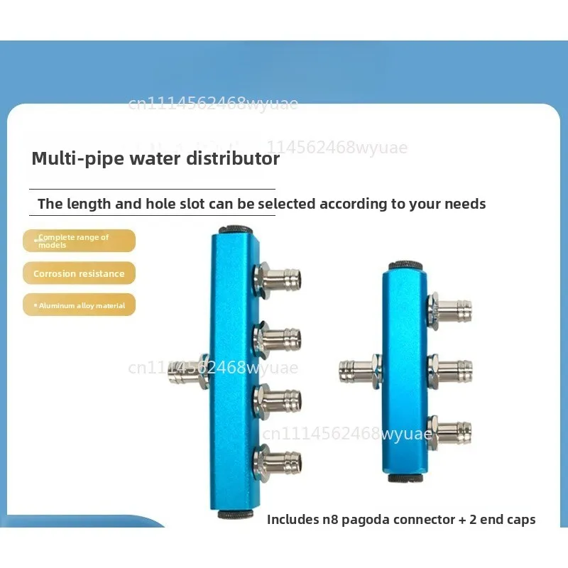Multi-Spec Water Cooling Distributor Manifold, PC Graphics Card Server Heat Dissipation Accessory Kit
