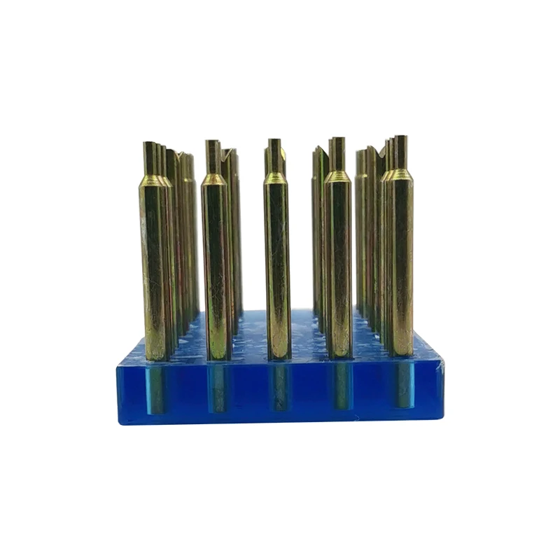 34PCS High Precision Gem Dopsticks Set Diameter 6MM Length 65MM Gemstone Dop Stick with Storage Box Stone Faceting Grinding Tool