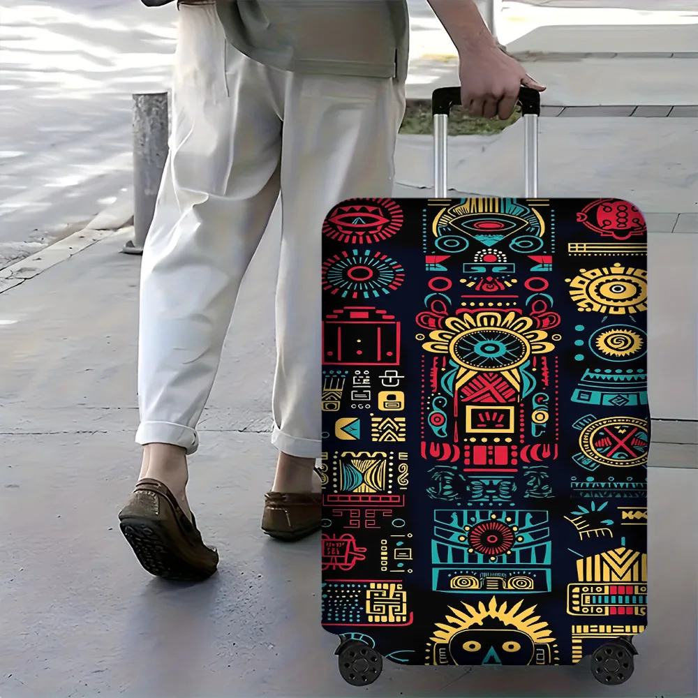 

1-piece floral luggage cover for luggage sizes 18 – 32 inches; dust and elastic travel accessories to effectively protect you