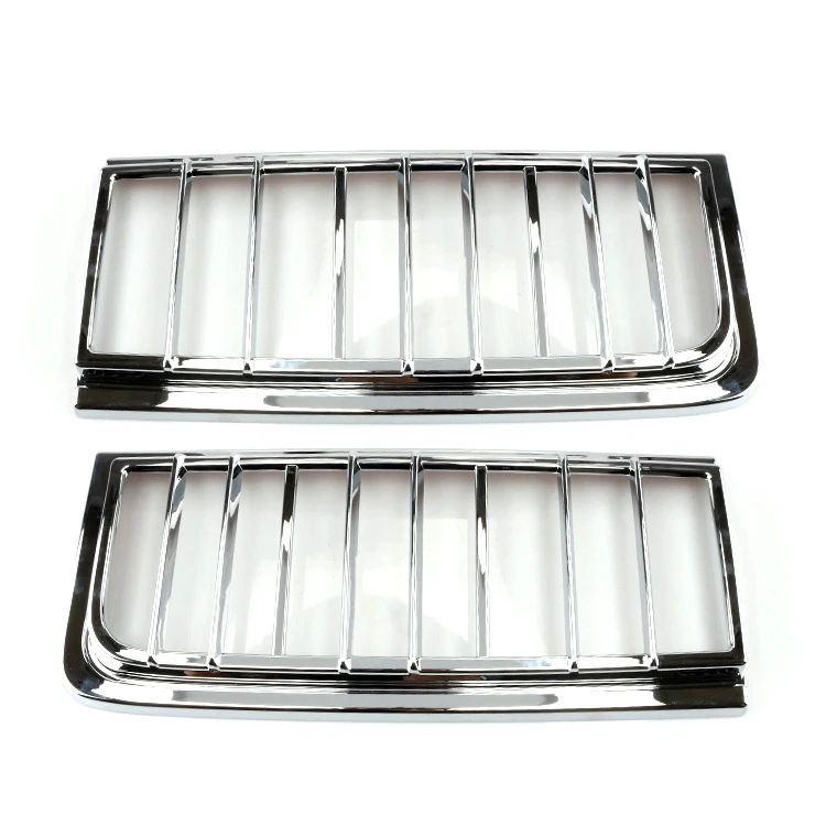 Car Rear Brake Tail Light Lamp Covers Trims Bezel Chrome Set for Hummer H2 Suv 2003-2009