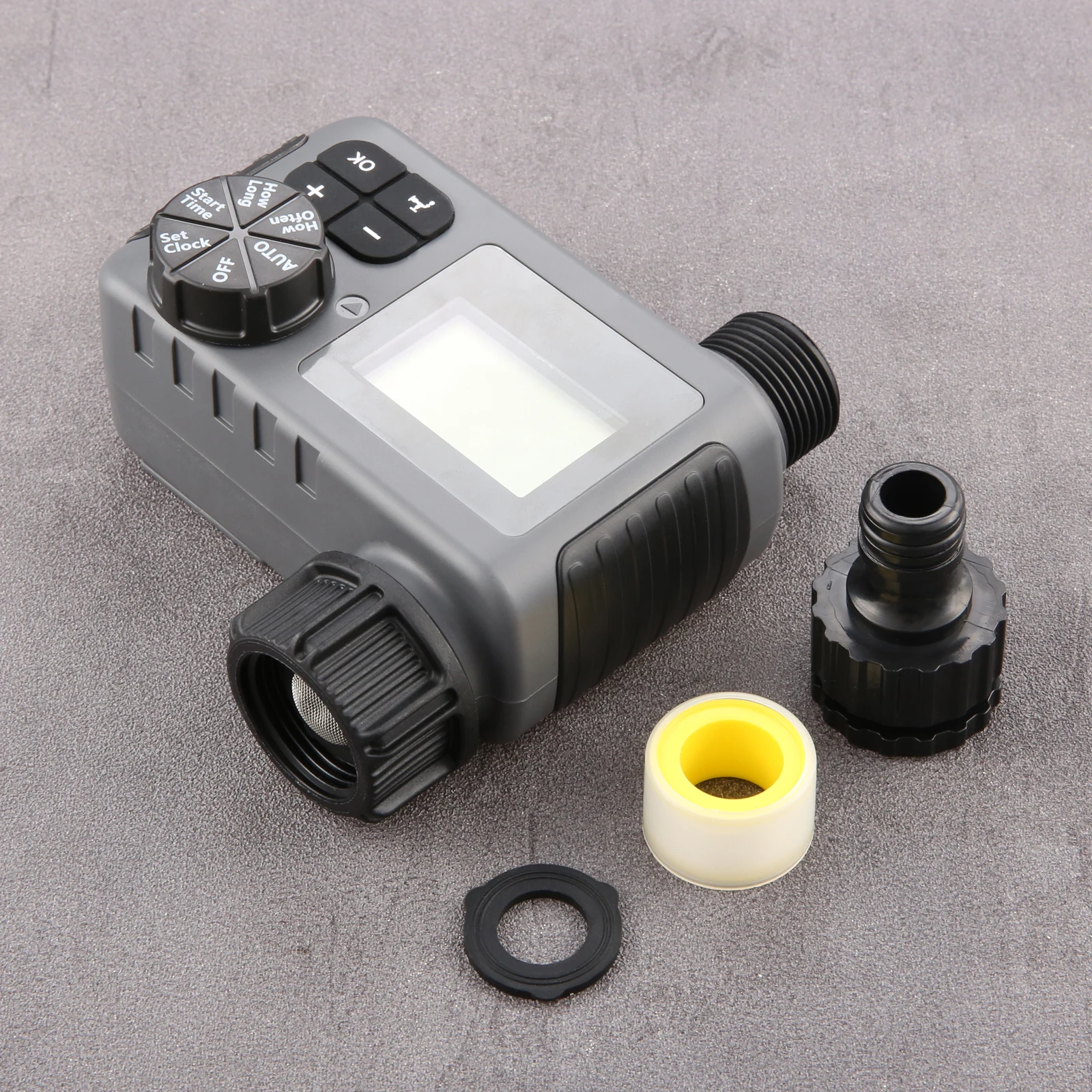 3 Modes Automatic Water Timer Intelligent Irrigation Watering System LCD Display IPX5 Sprinkler Timer for Lawn Yard Drip Systems