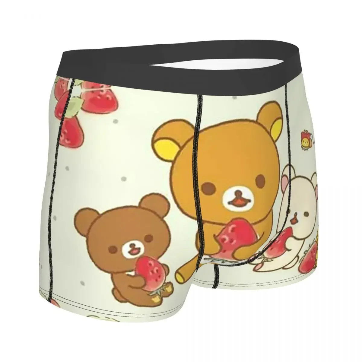 Rilakkuma Bear Happy Underpants Cotton Panties Men's Underwear Ventilate Shorts Boxer Briefs