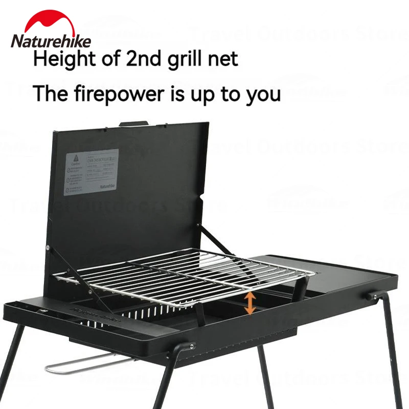 

Naturehike Camping Table Iron Portable Barbecue Grill Outdoor Travel Multifunction BBQ Picnic Folding Table Camping Accessary