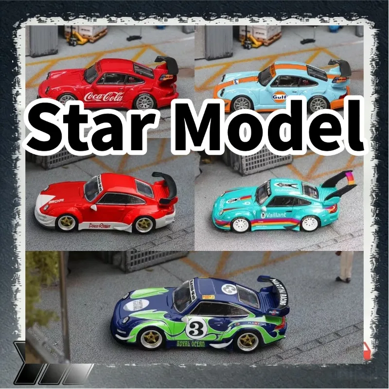 [In Stock] Star Model 1/64 Diecast 964 & 993 Widebody Race Car Model Set, Multiple Iconic Liveries Collectible Vehicles