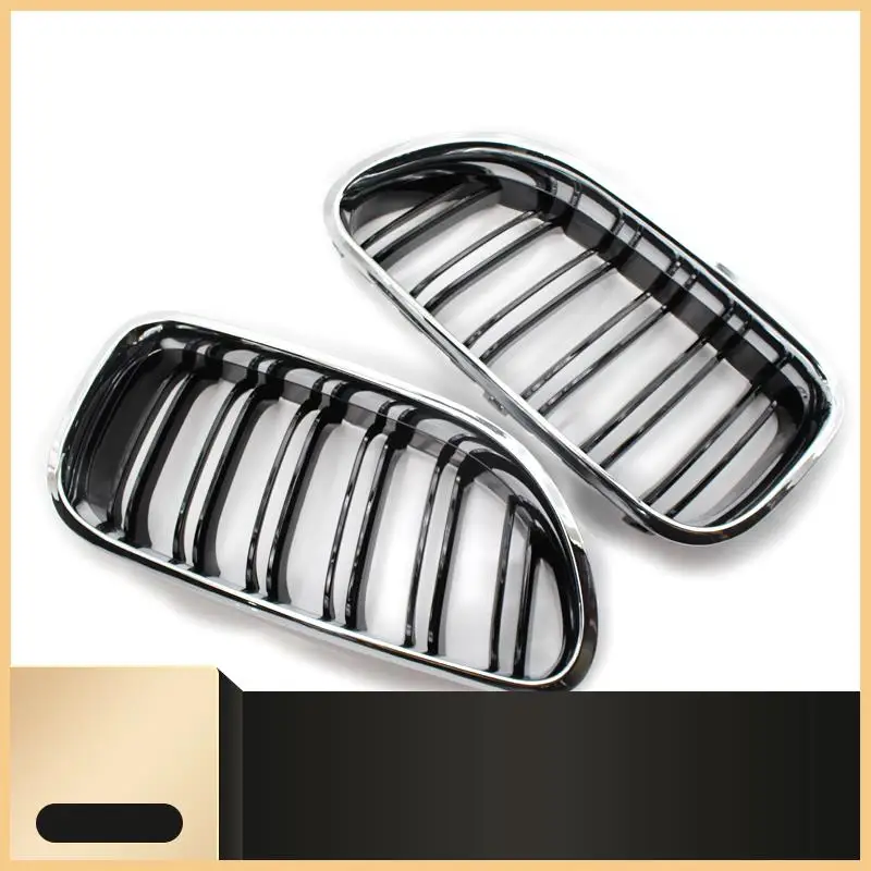 

Front Kidney Double Line Grille Sport Grill Replacement For-BMW 6 Series F06 F12 F13 Chrome+Black-N30R