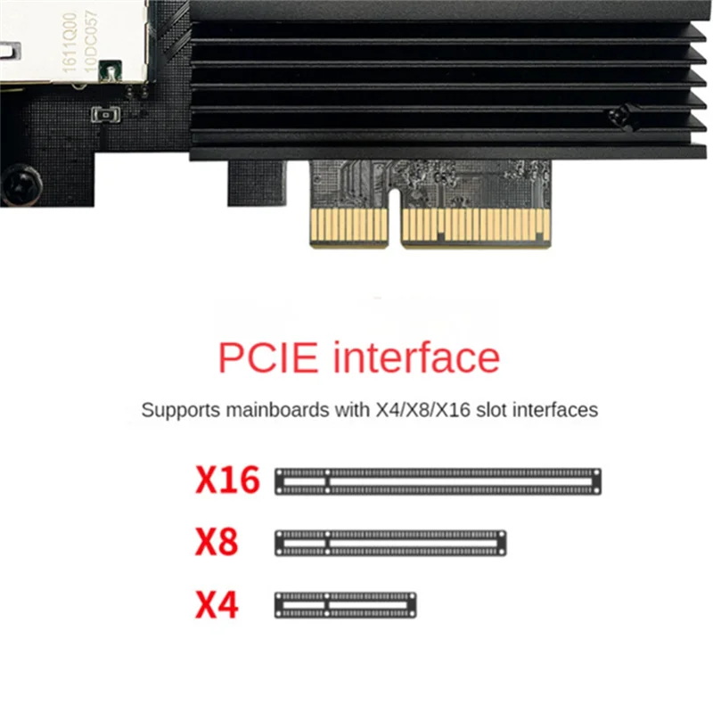 

A19E-PCIE To RJ45 Single Port RJ45 10G NIC PXE Diskless Boot Server Industrial Computer Ethernet NIC PCIE Network Adapter