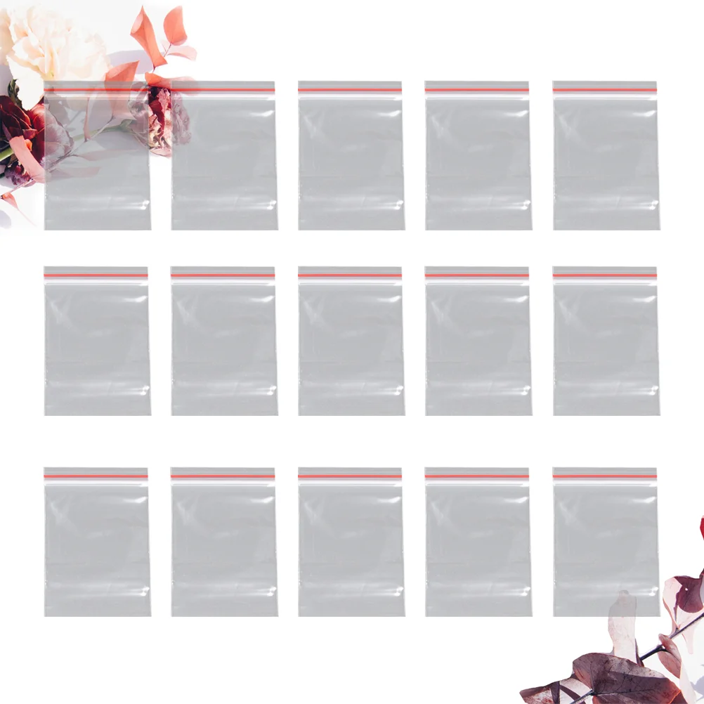 

500pcs Sealing Bags Transparent Zipper Self Seal Food Storage Pouch 5x7cm Plastic Packaging Bag For Nuts Tea Snacks