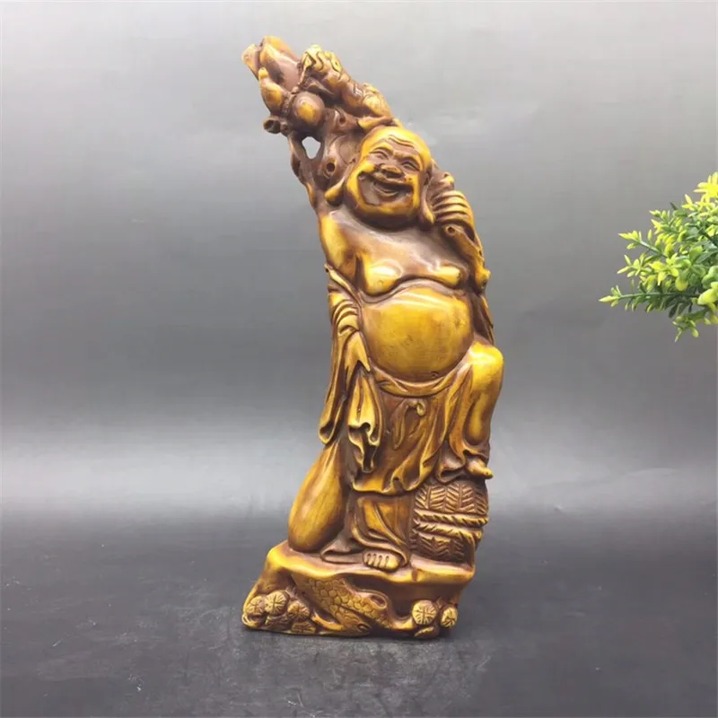 Handicrafts bone carving 19007 Medium Station Buddha width 8 cm high 22.5 cm weight 540 grams