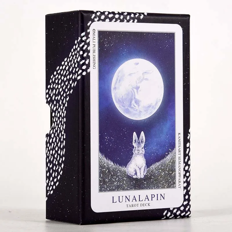 Lunalapin  Rabbit Tarot 78 Pcs 12x7cm Paper Manual  Card Game Cover Box