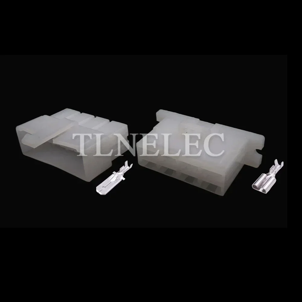 8 Pin Way Auto Wiring Terminal Connector with Wires Car White Wire Sockets 6110-4583