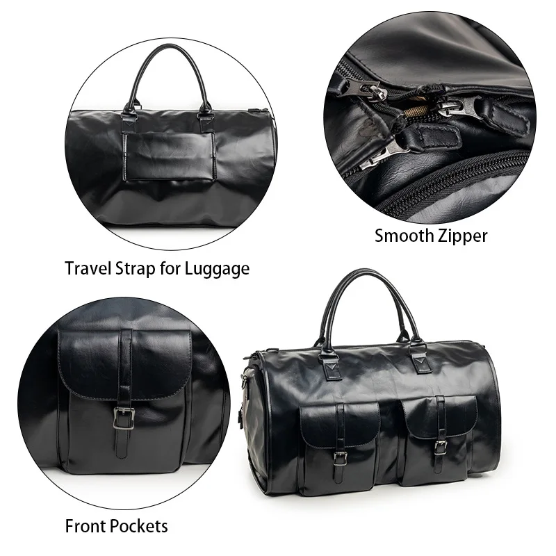 Foldable travelling handbag for businessmen travel duffle