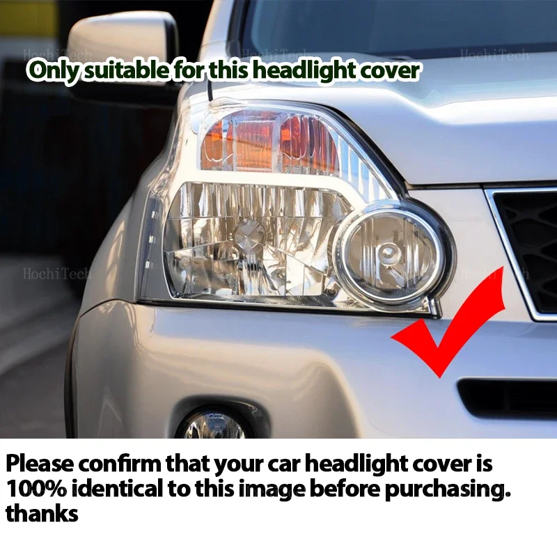 Headlight Lampshade Transparent Lens Left and Right Lampshade Cover For Nissan X-Trail T31 Pre-facelift 2007 2008 2009 2010 2011