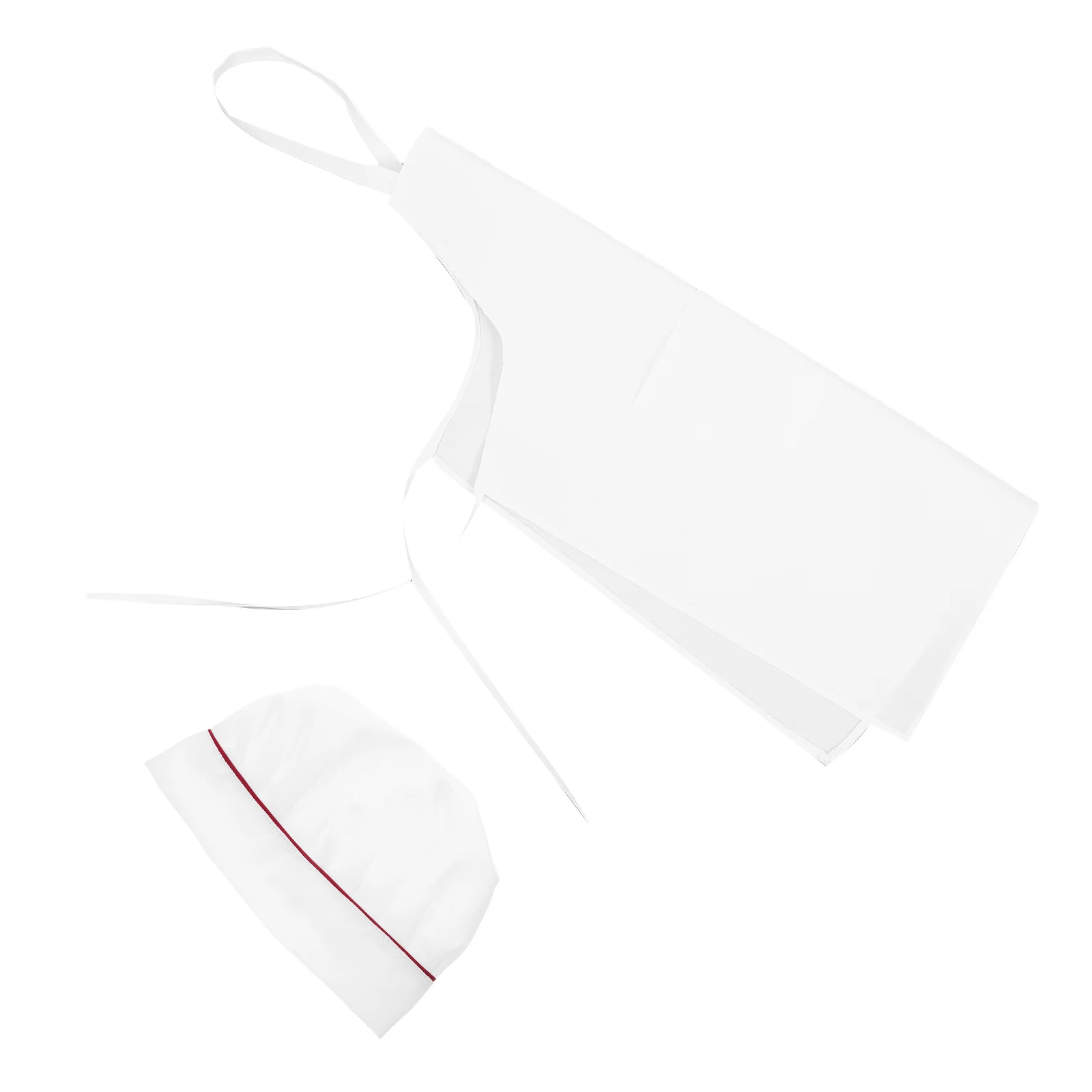 

2pcs Apron Set White Wear-Resistant Cooking Apron For Chef Waitress Waiter Kitchen Restaurant Cafe Hotel Household Daily Use