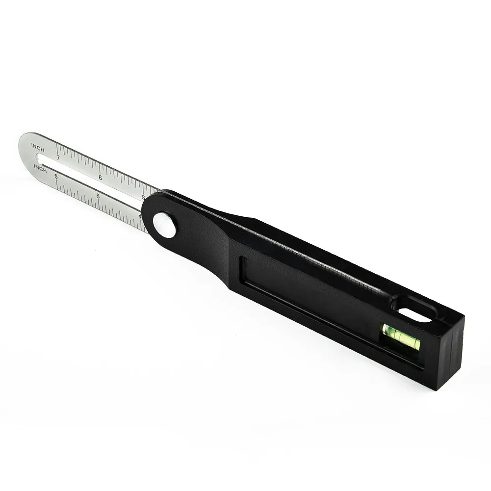 Stainless steel Angle Ruler Sliding Wood Marking Tool Level Carpenters Gauge Angle Finder Square Gauge Protractor