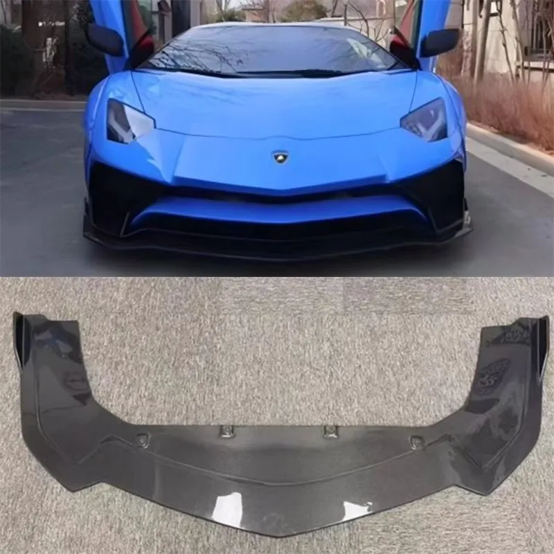 

For Lamborghini Aventador LP700 LP720 ReaI Carbon Fiber Front Bumper Lip Spoiler Kit