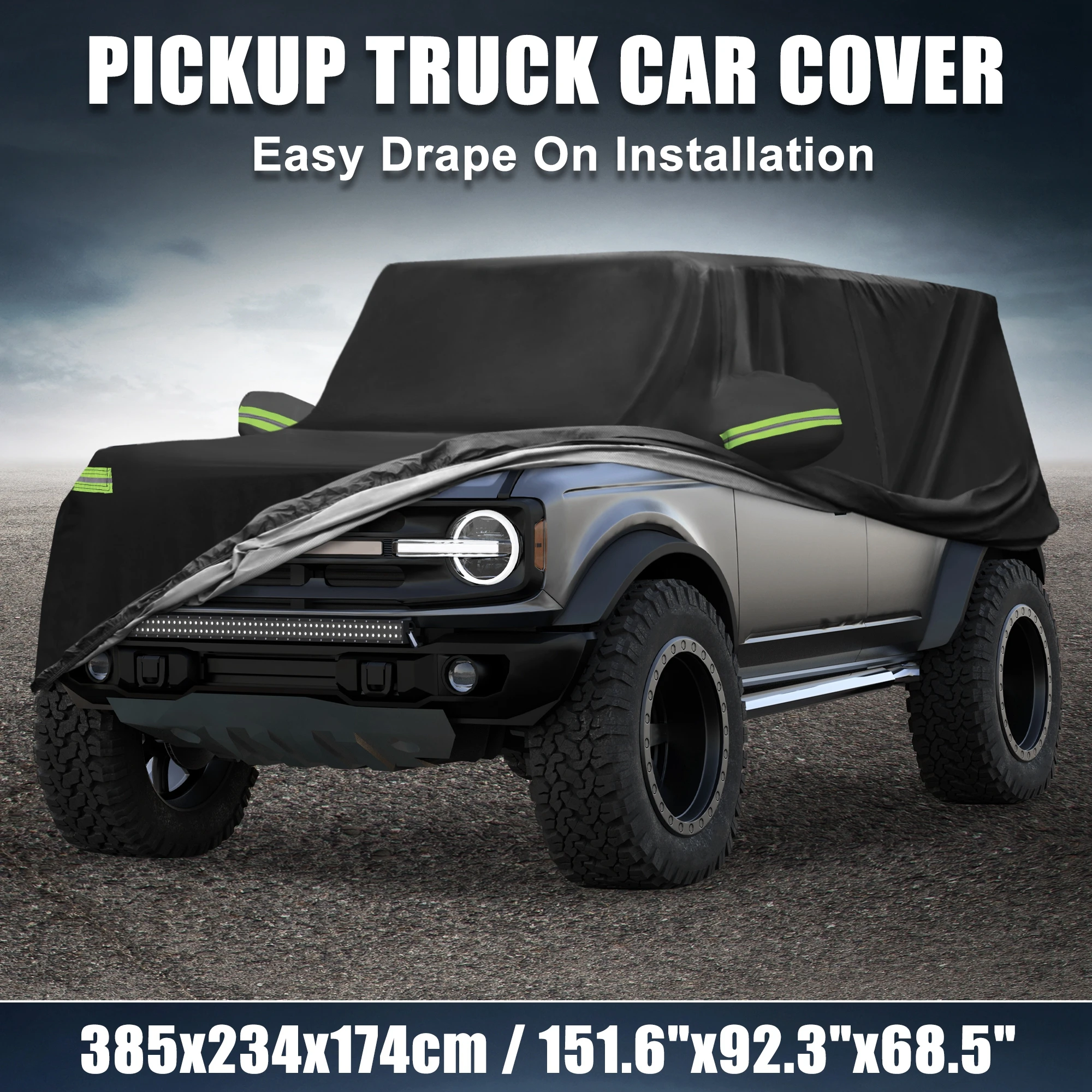 

Motoforti SUV Car Cover for Jeep Wrangler JK JL 4 door 2007-2021 Waterproof Black Blue