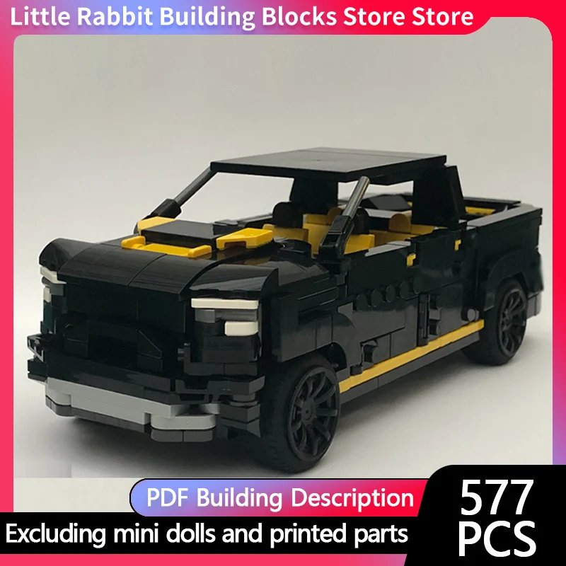 City Car Model MOC Building Bricks 1500 TRX Off-Road Pickup Truck Modular Technology Children Holiday Gifts Assemble Toys Suit