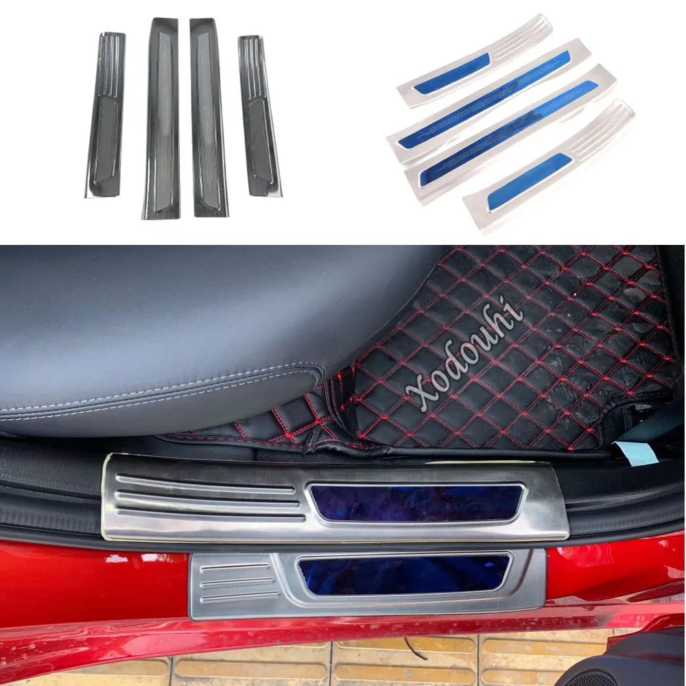 

For Mazda 6 Mazda6 Atenza 2020 2021 2022 2023 Steel Car Inner Door Sill Scuff Plate Cover Pedal Trim Threshold Strip Accessories