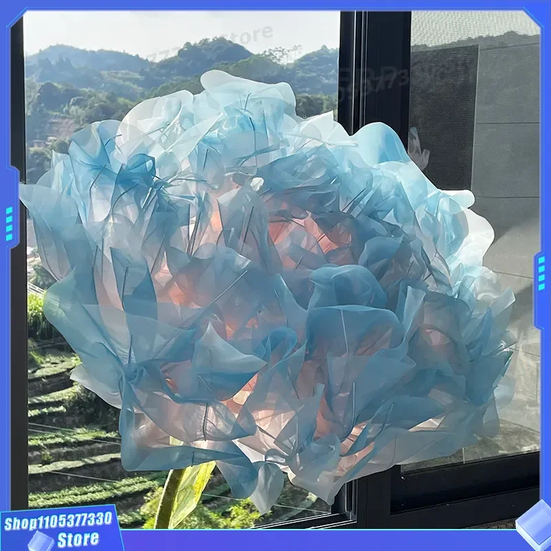 Giant Handmade Electric Mechanical Flower Lamp Simulated Opening Closing Bloom for Wedding Props Mall Decoration Meichen