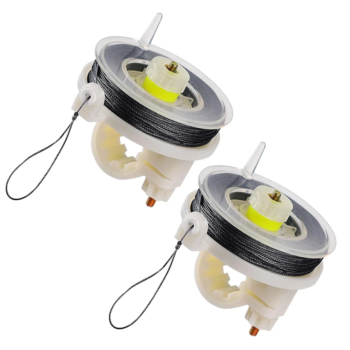 N82R 2 Pcs Trip Wire on Reusable Reel (85ft),Trip Wire for Perimeter Trip Alarm 12 Gauge and Trip Wire Alarm