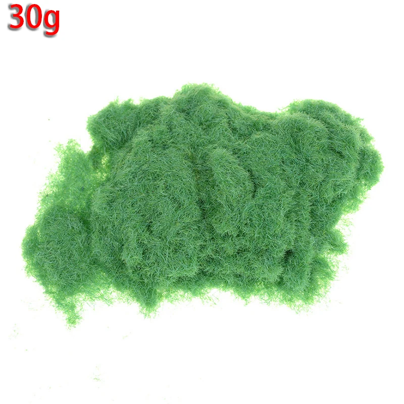 30g DIY Nylon Artificial Grass Powder Model Turf Material Sand Table Scenery Decor Accessories Building Railway Model Layout